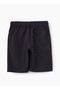 Essential Drawstring Cotton Shorts for Boys - Navy - 2