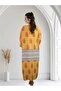 Yellow Patterned Kaftan - 2