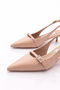 Women's Heeled Shoes Beige Patent Leather 6432535 - 4