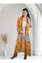 Yellow Patterned Kaftan - 7