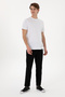 Men's Slim Fit Black Canvas Trousers 50300123-Vr046 - 3