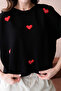 Women's Crew Neck Stone Embroidered Loose Knitwear Sweater - 5