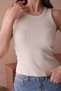 Ribbed Basic Undershirt with Karyoka Stitching on the Back - 2