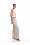 Regular Fit Pocketed Wide Leg Fabric Trousers with Pleats - 2