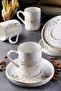 12 Pieces Tree of Life Coffee Cup Set for 6 People - Coffee Cup Set 100ml