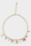 Women's Charmlı Gold Necklace E8059Axns