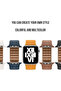 Silicone Magnetic Loop Strap Compatible with Apple Watch Series 10/Ultra 2/9/8/7/6/SE, Fashion Brace - 7