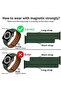 Silicone Magnetic Loop Strap Compatible with Apple Watch Series 10/Ultra 2/9/8/7/6/SE, Fashion Brace - 4