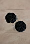Black Rose&Silver Hair Accessory, 2-Piece Rose Pin Buckle, Wedding Hair Accessory (6 cm) - 4