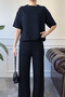 Short Sleeve Modal Combed Cotton Bottom Top Set - 2