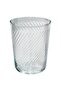 KLIPPLAX Clear Glass by IKEA 25 cl Elegant Drinkware, Smooth Outside, Patterned Inside