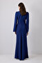 Button Detail Jacquard Dress - 4