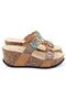 Gj Giorgia Wedge Heel Stone Detailed Comfortable Women's Slippers - 6