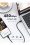 60W USB-C to USB-C Charging Cable, 1M, PD 3.0, Compatible for iPhone, Galaxy, Huawei, Black - 4