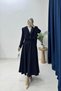 Shoulder Belted Blazer Skirt Suit - 2
