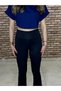Diving Fabric High Waist Spanish Leg Leggings - 2