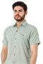 Men's Slub Collar Short Sleeve Single Flato Shirt - 4510 - 2