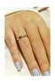 Women Men Steel Ring - 3mm Thin Cambered Yellow Color Steel Wedding Band Ring - 5