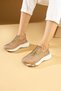 Cupid beige stretch women's sports shoes - 2