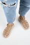 Benia Women's Genuine Leather Caged Sandals Mink Sandals - 7