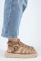Benia Women's Genuine Leather Caged Sandals Mink Sandals - 2