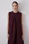 Sleeveless Shirted Jacket Dress Suit - 5