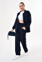 Women's Long Sleeve Shirt Short Leg Bottom-Top Suit - 2