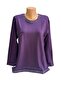 Relaxed Cut Pearl Stone Embroidered Mother Women's Combed Cotton Blouse - 4