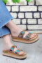 Quenn Stone Bead Detailed Sea Beach Daily Women's Slippers - 4