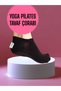 2 Pairs Ballerina Seamless Socks Invisible Socks Sports Yoga Pilates Non-Slip Silicone Sole 36-40 Black White - 5