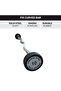 30KG Curl EZ Fixed Weighted Commercial Olympic Barbell, Chrome-Plated Steel Structure - 2