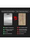 34X24 cm Large Size Stainless Steel Cutting Board - Antibacterial - Stain and Water Resistant - 4