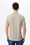 Ar-Ma Men's V-Neck T-Shirt Unprinted Basic Regular Fit Full Single Jersey Y29364453102 Beige-B1 - 5