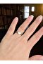 Pure Copper Women's White Cat Eye Ring Adjustable Trend (Gift, Birthday, Daily) - 3