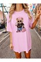 3 Pack Women's Bear Print T-Shirts - Comfortable Crew Neck for Casual, Short Sleeve, - 4