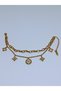 1. Grade Quality 316L Surgical Steel Women's Bracelet, Double Chain with Pearlescent Flower Figured Model No 2 - 2