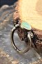 Pure Copper Women's Green Ring Adjustable Trend (Gift, Birthday, Daily) - 3