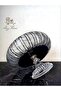 Cut Crystal Round Feet Cut Crystal Serving Bowl - Black Salad Bowl / 28cm - 3