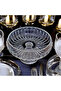 Cut Crystal Round Standing Presentation Bowl 22 Cm Salad Presentation Bowl - 2