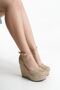Fallon; Skin Suede, 12 cm Wedge Heeled Shoes.. - 3