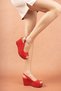 Juliet; Women'S, Red, 9 cm Wedge Heeled Shoes (Please Read the Product Description for the Mold) - 3