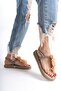 Rose; Mink, Rope String Non-Slip Sole Sandals - 2