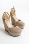 Fallon; Skin Suede, 12 cm Wedge Heeled Shoes.. - 4