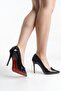 IVY; Women's, Black Patent Leather, Red Sole, 11 cm Thin Heeled Stiletto