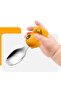Bpa-Free Vacuum Silicone Food Plate, Silicone Handle, Steel Tip Fork and Spoon Set (Duck Figured) - 7