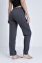 Cotton Thin Breathable Fabric Ribbon Waist Detail Solid Pocketless Women's Pajama Bottoms