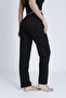 Cotton Thin Breathable Fabric Ribbon Waist Detail Solid Pocketless Women's Pajama Bottoms