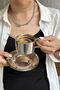 304 Steel 200 ml Double Walled Espresso Coffee Cup Set Presentation Cup Mt119 - 4