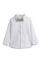 Ecru/Taupe Waistcoat And Pant Set With Shirt And Bow Tie - 4