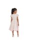 Girls Elegant Pink/Gold Jacquard & Tulle Party Dress - 3